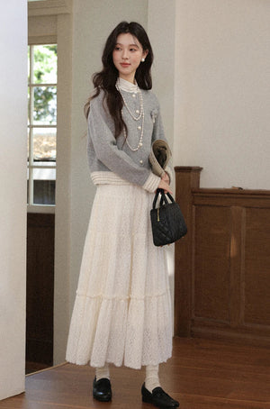 VILZSTUDIOS Chic Woolen Knitted Cardigan
