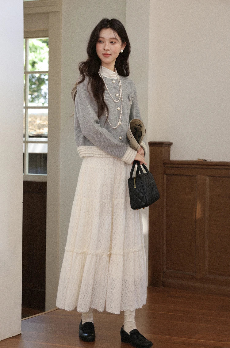 VILZSTUDIOS Chic Woolen Knitted Cardigan