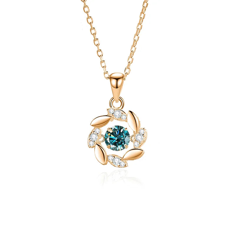 VILZSTUDIOS Round Moissanite Pendant Necklace