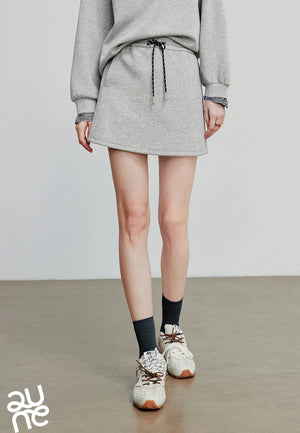 VILZSTUDIOS Stylish Autumn Cotton Casual Mini Skirt