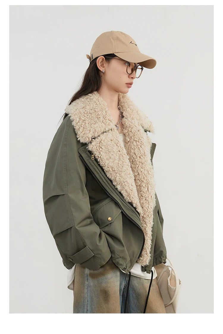 VILZSTUDIOS Chic Loose Retro Cotton Jacket