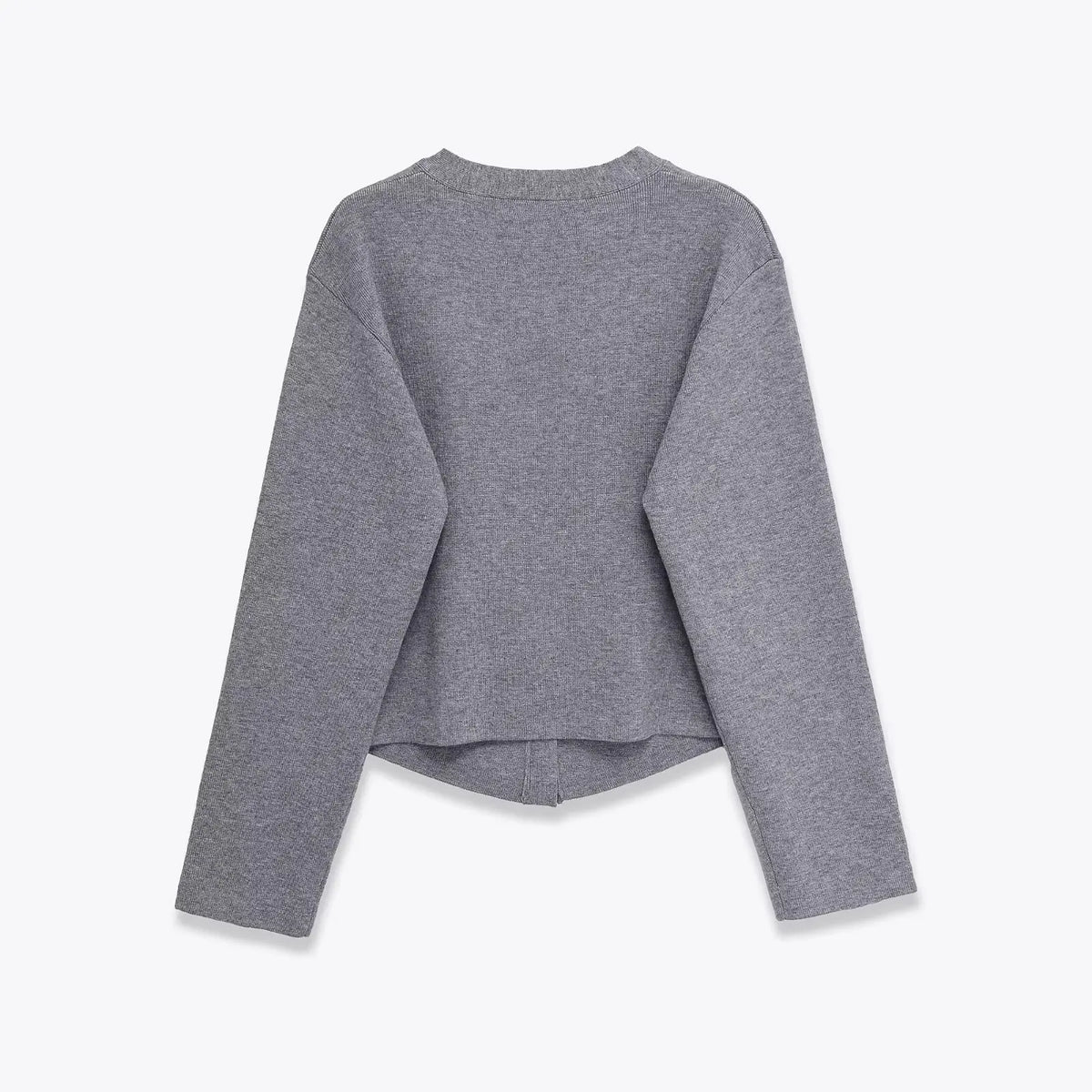 VILZSTUDIOS Elegant Solid V-Neck Knitted Cardigan