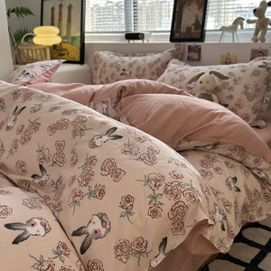VILZSTUDIOS Soft Floral Duvet Bedding Set