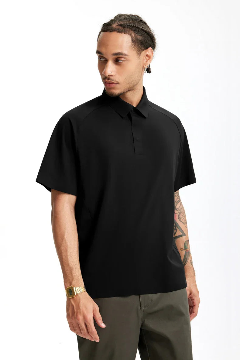 VILZSTUDIOS Polo Solid Color Smooth T-shirt