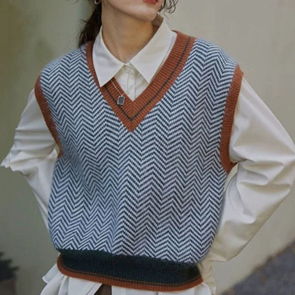 Vintage Knitted Striped Sweater