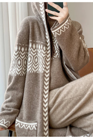 VILZSTUDIOS Warm Wool Hooded Coat