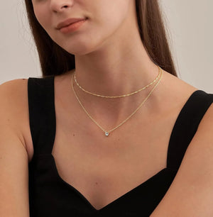 VILZSTUDIOS Gold Plated Diamond Necklace
