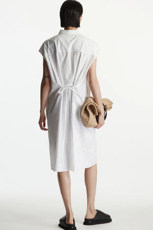 VILZSTUDIOS Casual Polo Neck Short Sleeve Mini Dress