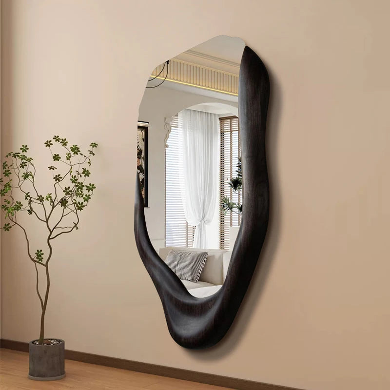 VILZSTUDIOS Irregular Wall Mirror Living Room Modern Girls Men Bedroom Bathroom Luxury Funky Mirror Asymmetrical Espelhos Home Decorations