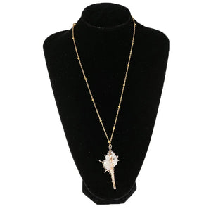 VILZSTUDIOS Natural Boho Shell Pendant Necklace