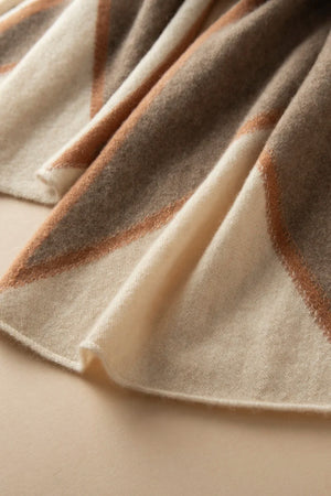VILZSTUDIOS A-class High-quality 100% Cashmere New Cashmere Scarf 100% Knitted Warm Neck-Protecting High-end Fashion Wild Color in Winter.