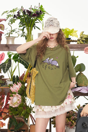 VILZSTUDIOS Comfy Casual Loose Cotton T-Shirt
