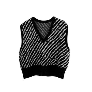 VILZSTUDIOS Chic V-Neck Knitted Vest