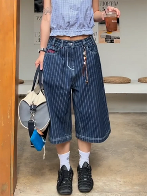 VILZSTUDIOS Light Blue Oversize Cargo Jeans