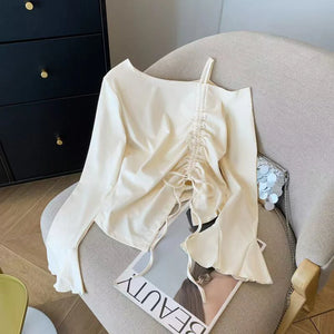 VILZSTUDIOS Stylish One Strap Shoulder Top