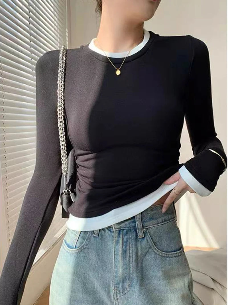 VILZSTUDIOS Classic Long Sleeve Slim Fit Top