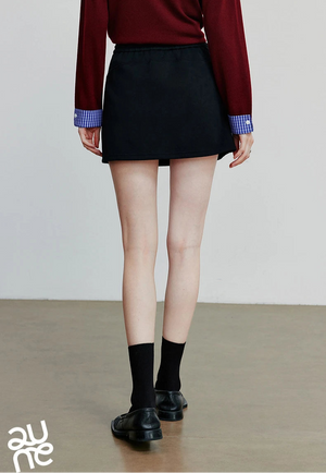 VILZSTUDIOS Stylish Autumn Cotton Casual Mini Skirt