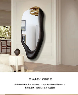 VILZSTUDIOS Irregular Wall Mirror Living Room Modern Girls Men Bedroom Bathroom Luxury Funky Mirror Asymmetrical Espelhos Home Decorations