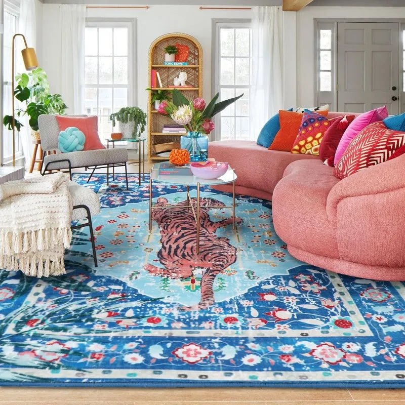 VILZSTUDIOS Pink Leopard Print Rugs