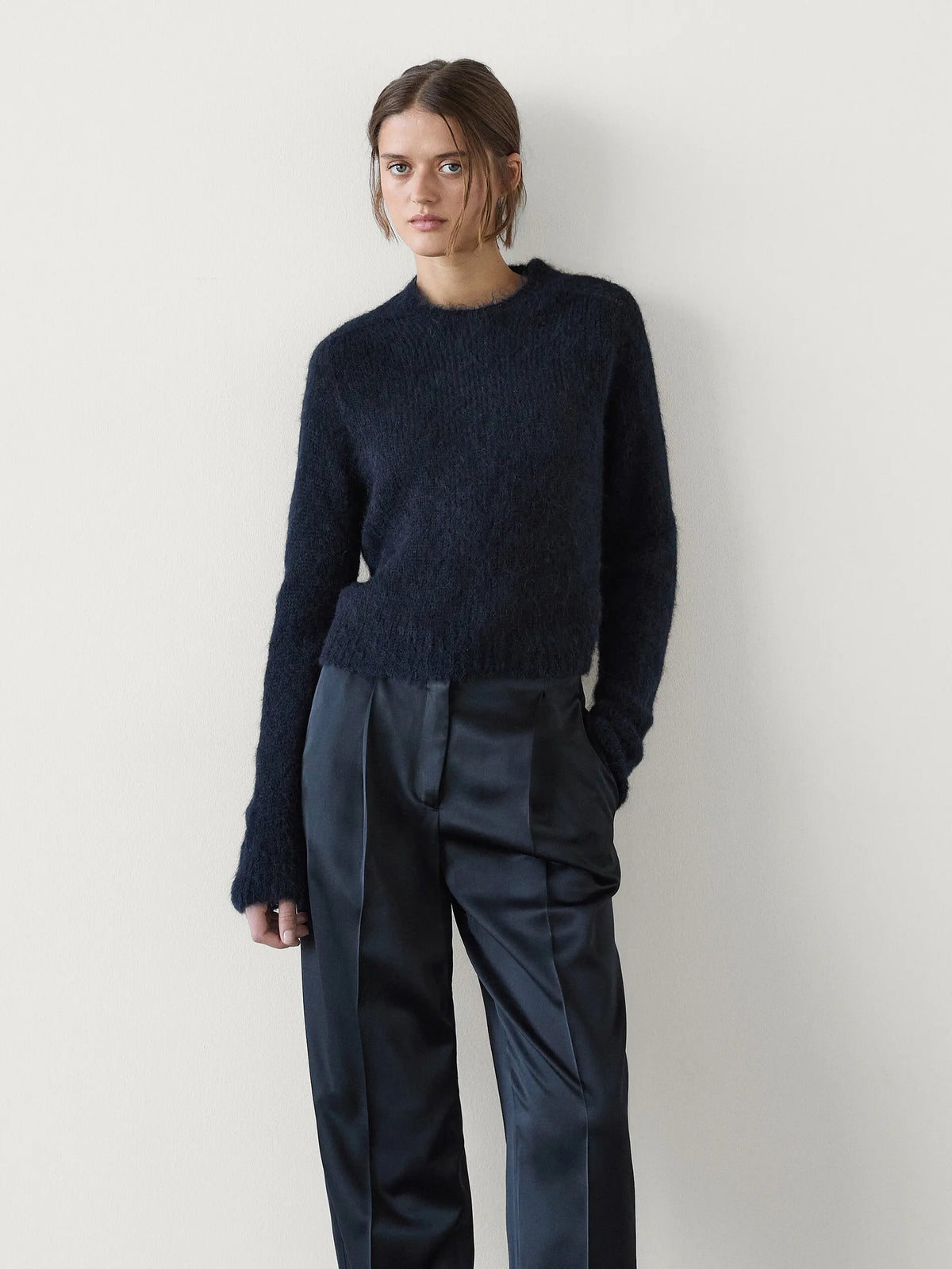 VILZSTUDIOS Basic Woolen Loose Knit Sweater