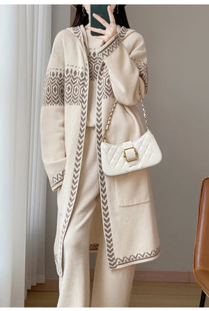 VILZSTUDIOS Warm Wool Hooded Coat