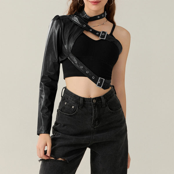 Gothic One Sleeved Halter Top
