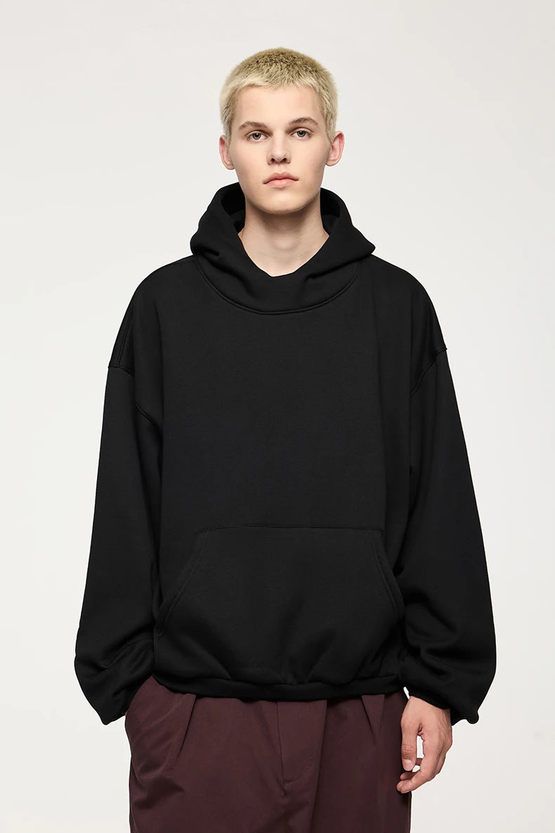 VILZSTUDIOS Thick Warm High Neck Fleece Hoodie
