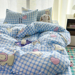 VILZSTUDIOS Adorable Zipper Duvet Cover Bedding Set