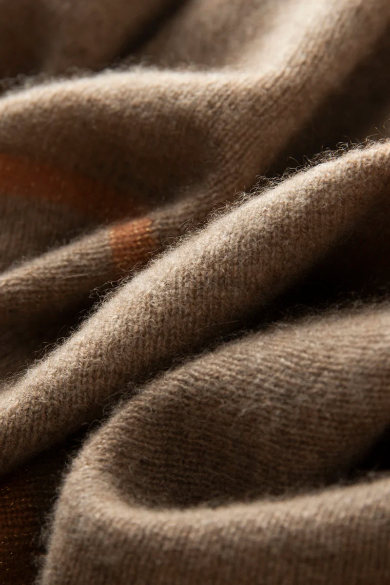 VILZSTUDIOS A-class High-quality 100% Cashmere New Cashmere Scarf 100% Knitted Warm Neck-Protecting High-end Fashion Wild Color in Winter.