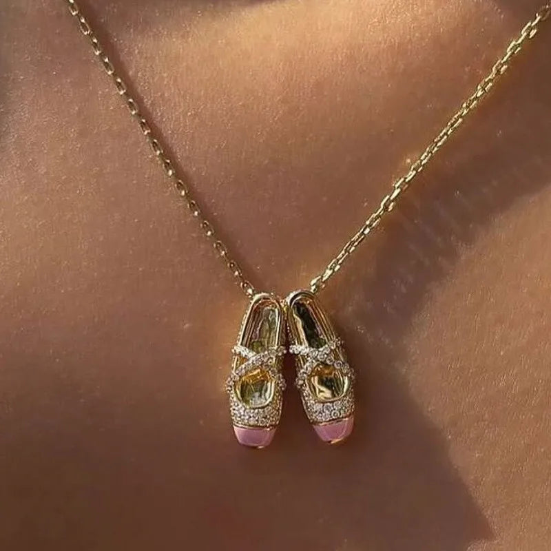 VILZSTUDIOS Ballerina Dance Shoes Pendant Necklace