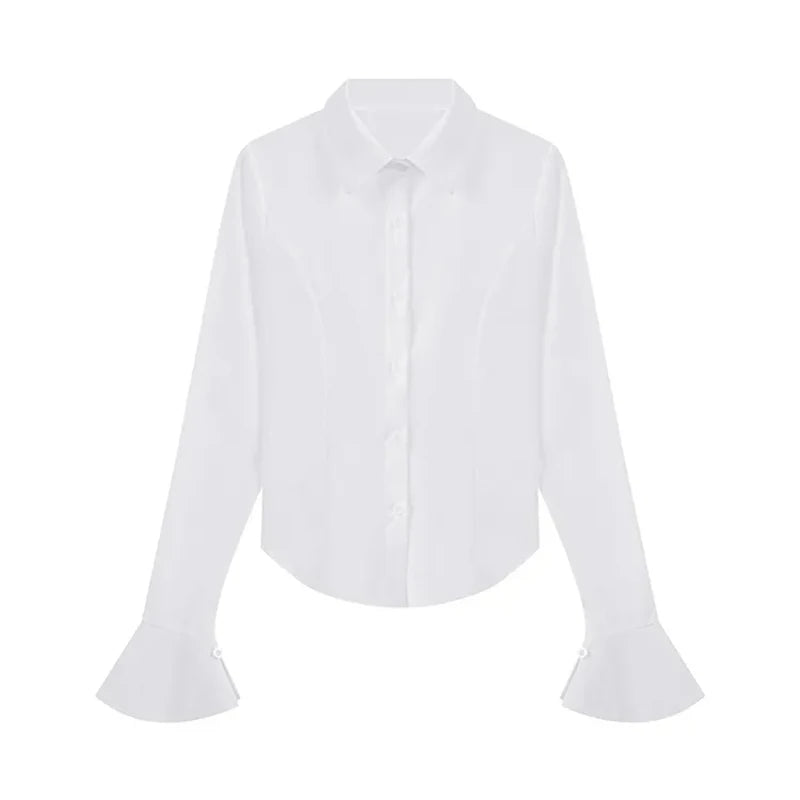 VILZSTUDIOS Slim Bell Sleeve Shirt