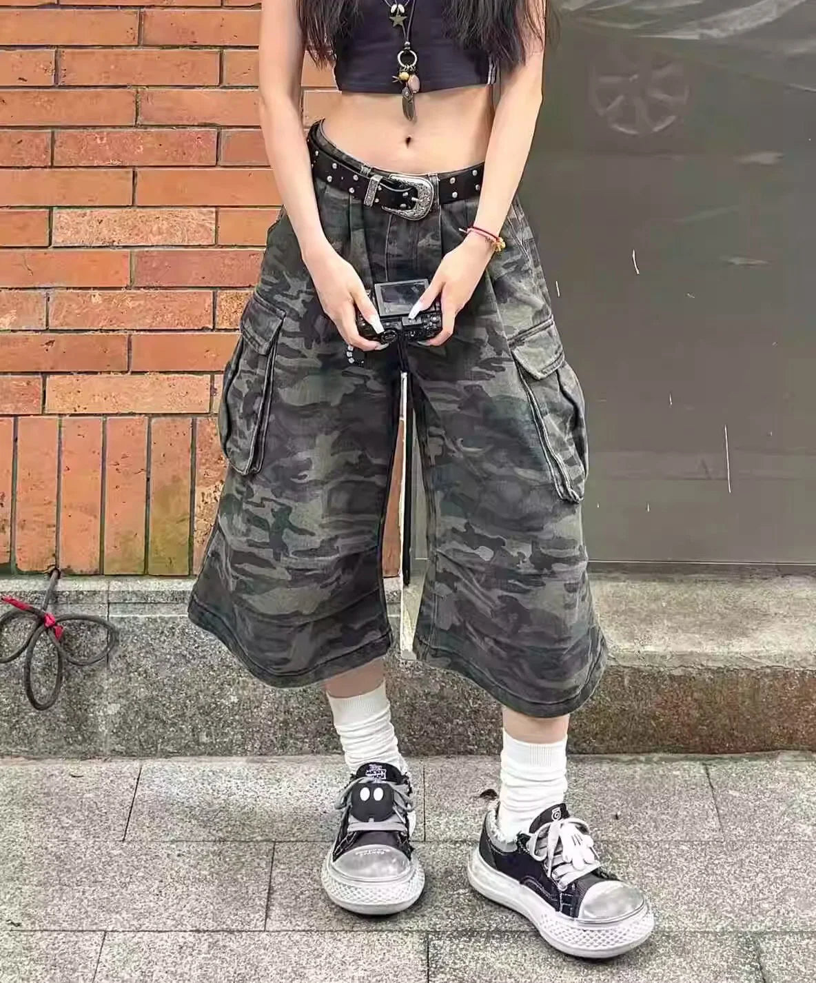 VILZSTUDIOS Camouflage Cargo Shorts for Young Shorts