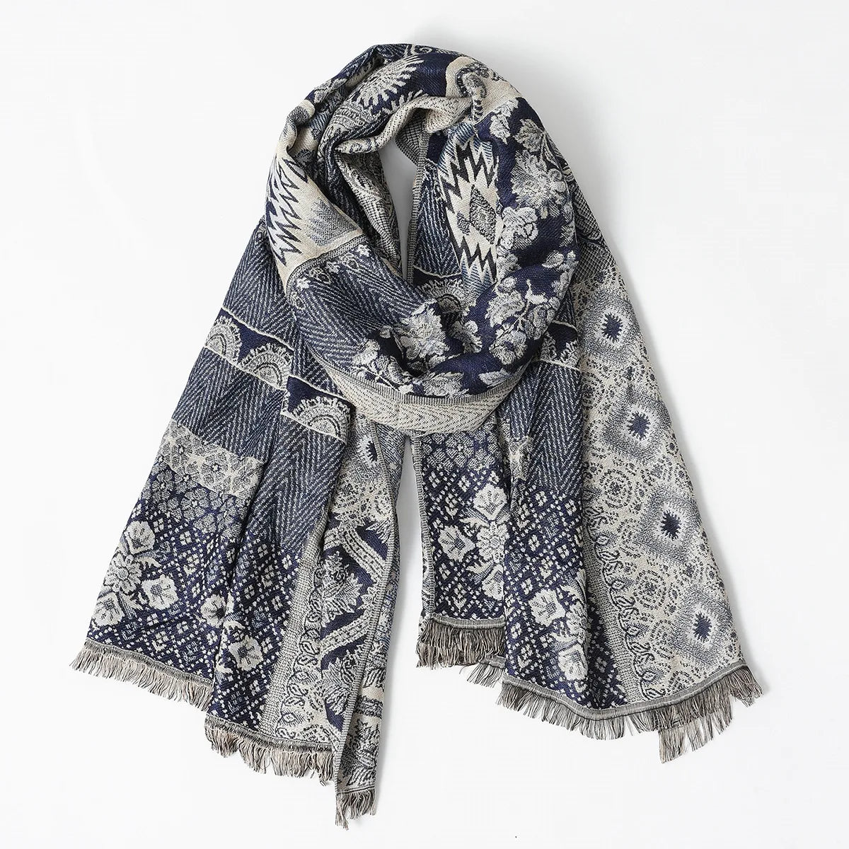 VILZSTUDIOS Jacquard Soft Warm Scarf