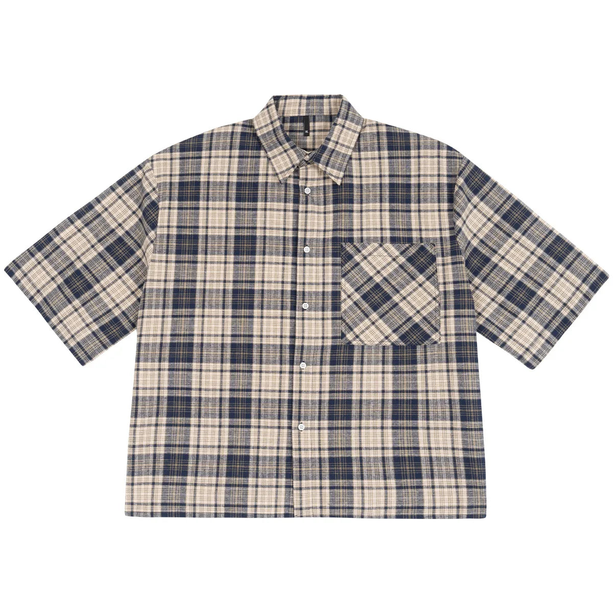 VILZSTUDIOS Viya Checkered Button-Down Shirt