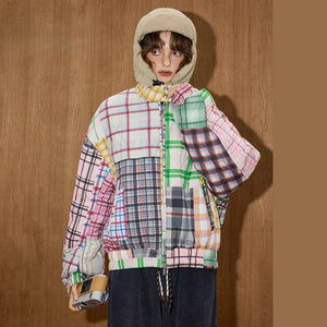 VILZSTUDIOS Stylish Multi-Color Checkered Jacket