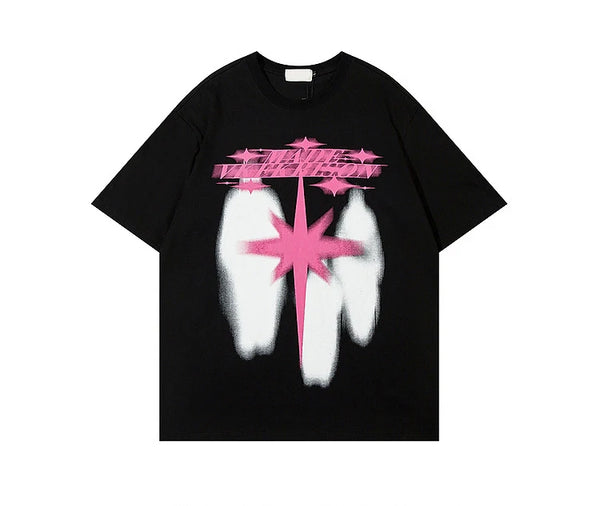 Oversize Starburst Graphic T-Shirt