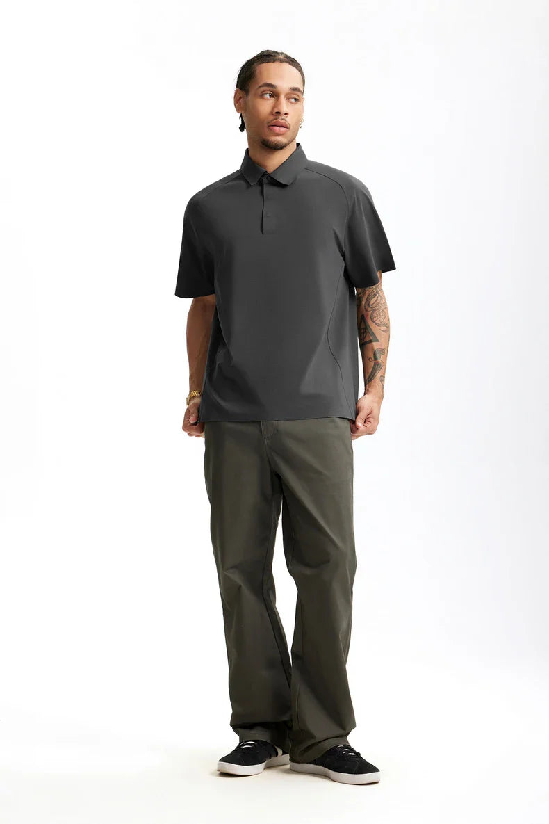 VILZSTUDIOS Polo Solid Color Smooth T-shirt