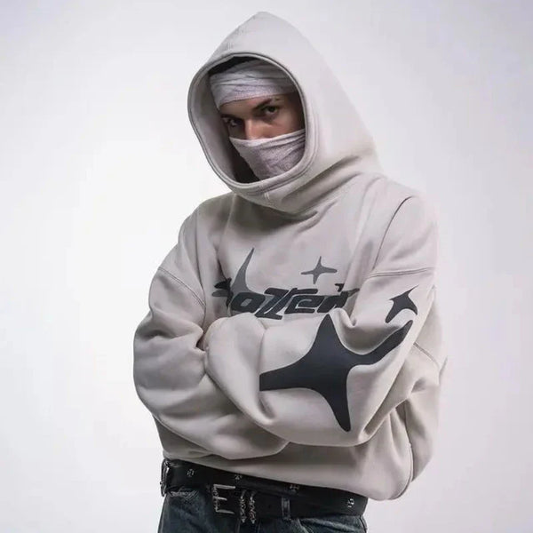 Bold Oversized Gothic Bubble Letter Hoodie