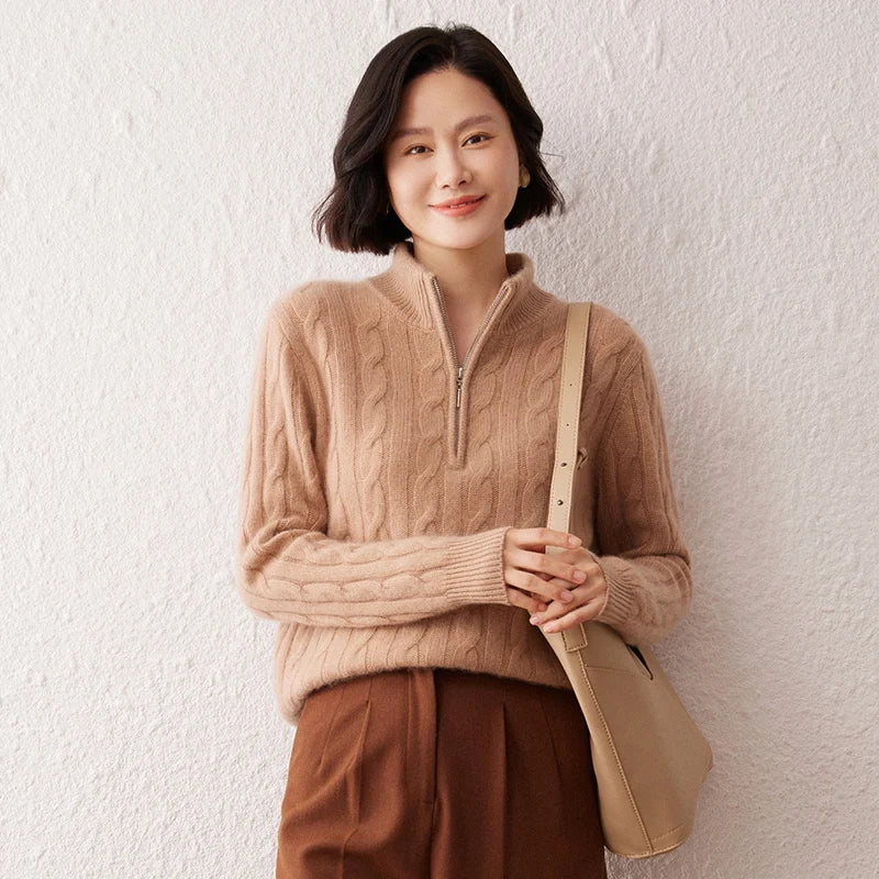VILZSTUDIOS Thick Cashmere Turtleneck Sweater