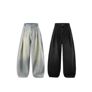 VILZSTUDIOS American Wide Leg Vintage Washed Jeans