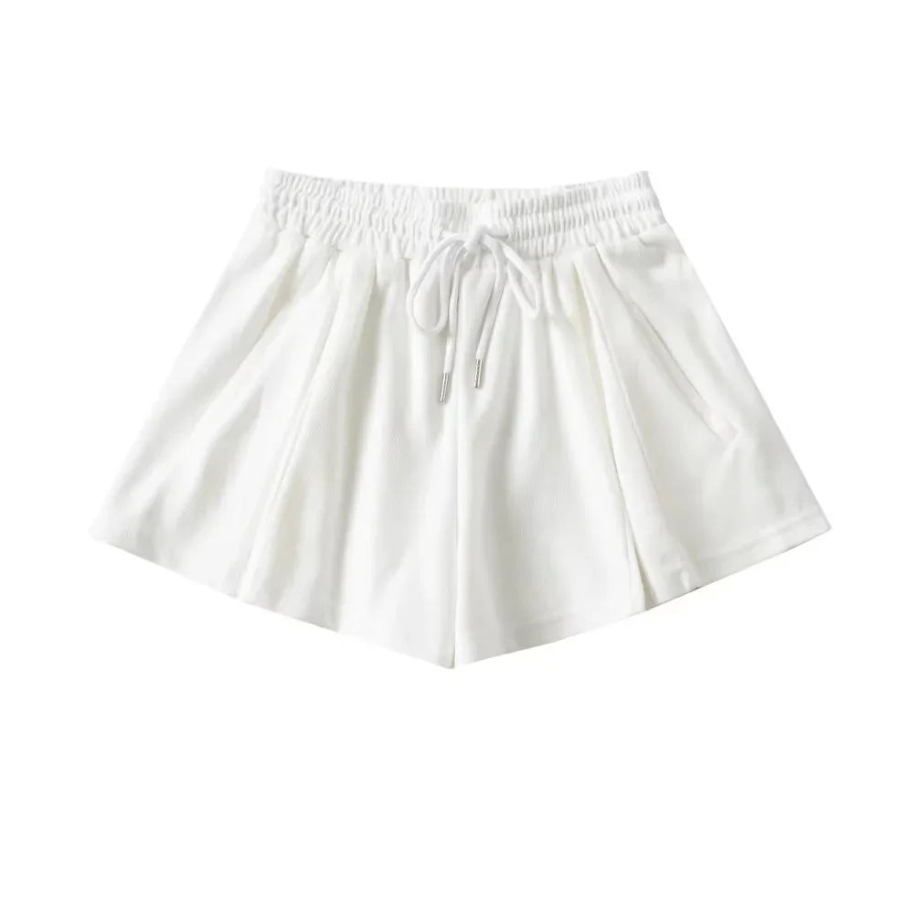 VILZSTUDIOS High Waist Flare Shorts Skirt Pants