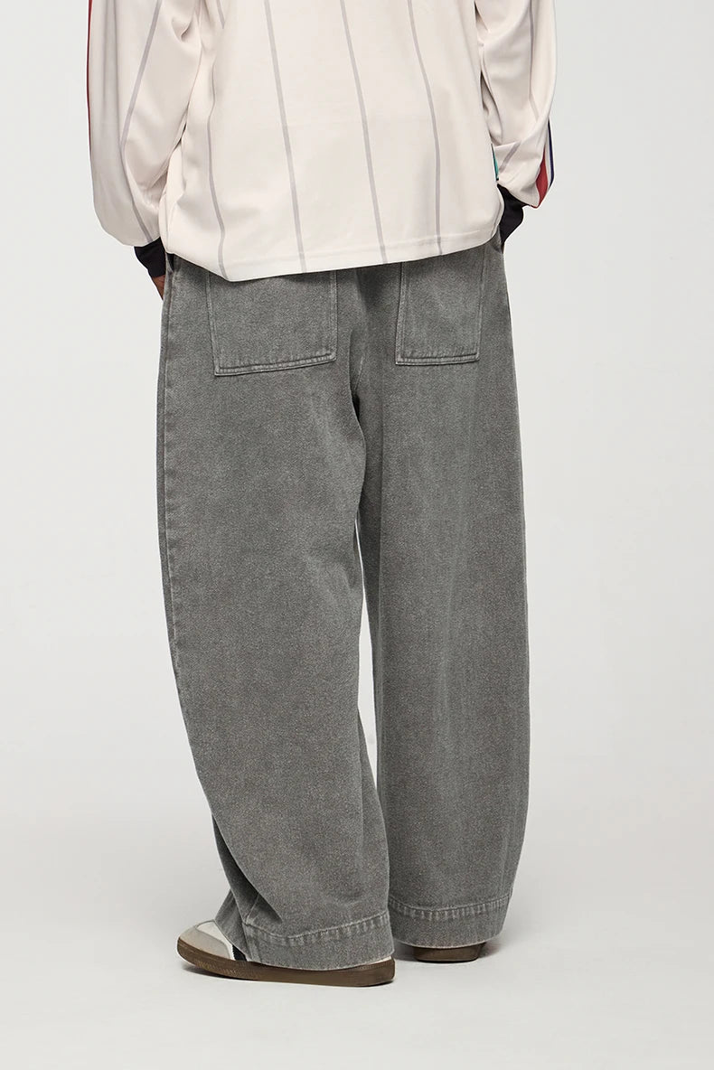 VILZSTUDIOS Vintage Loose Fit Washed American Pants