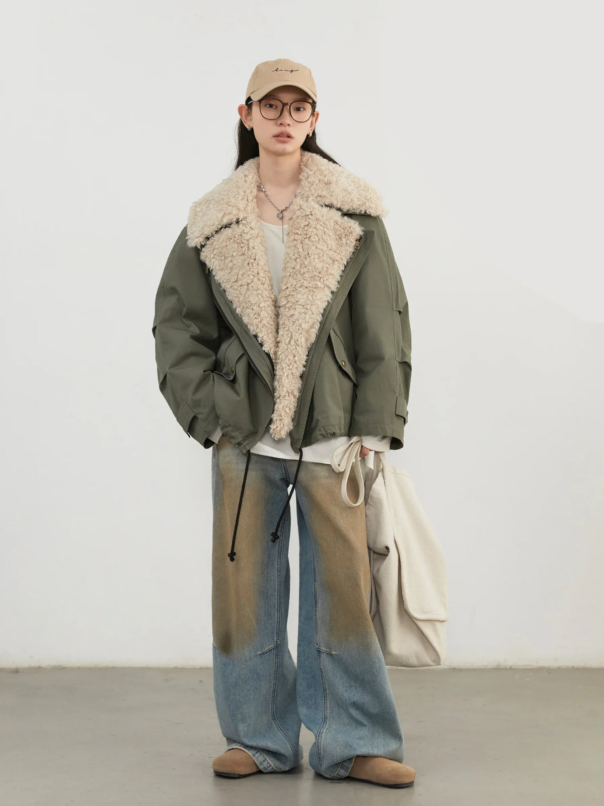 VILZSTUDIOS Chic Loose Retro Cotton Jacket
