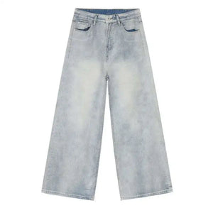 VILZSTUDIOS Washed Wide Leg Jeans