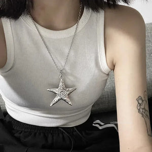 VILZSTUDIOS Big Metal Starfish Necklace