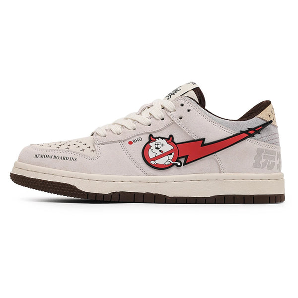 Retro Lightning Demon Sneakers for Couples