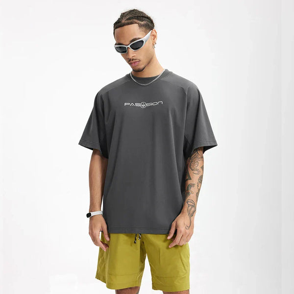 Schnelltrocknendes, einfarbiges T-Shirt