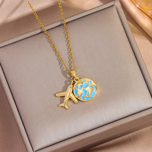 VILZSTUDIOS Fly Plane Pendant Necklace