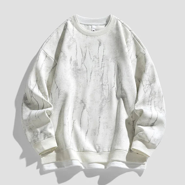 Washed O-Neck Sweatshirt