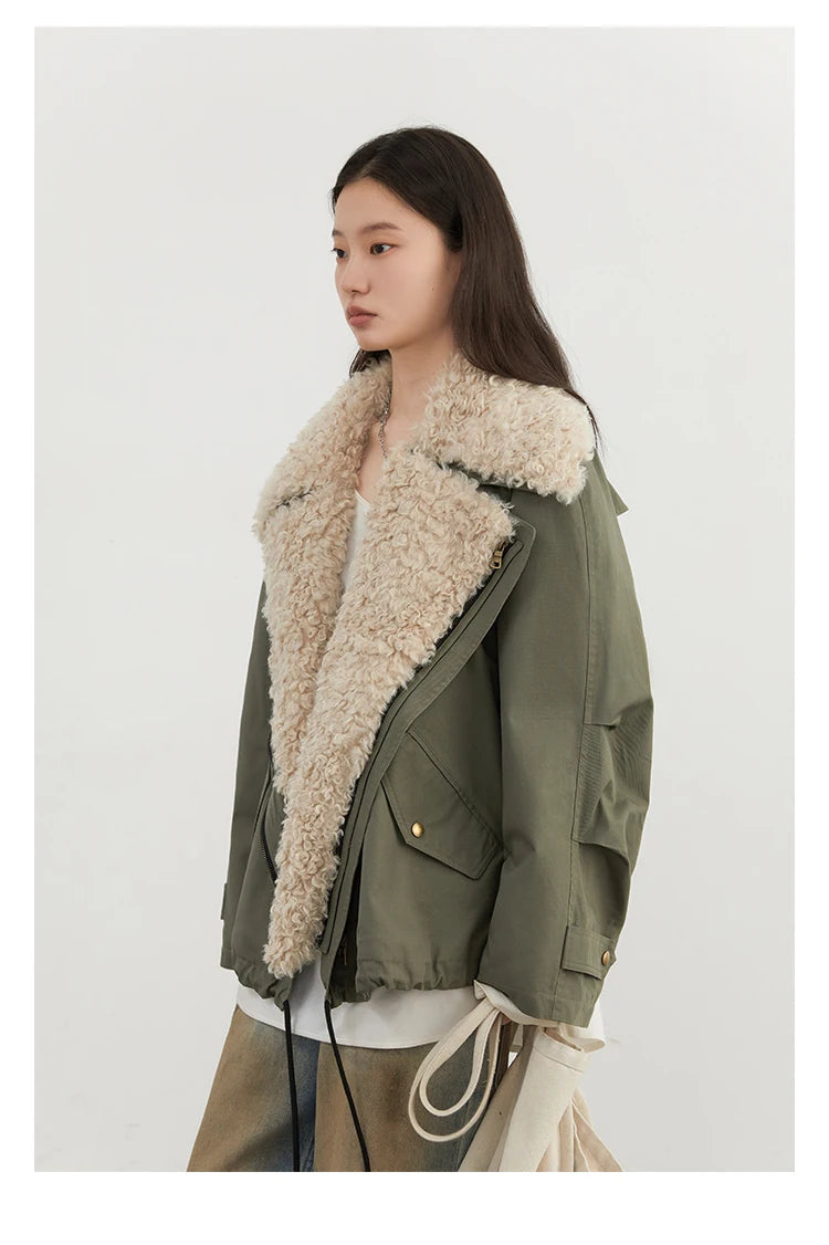 VILZSTUDIOS Chic Loose Retro Cotton Jacket